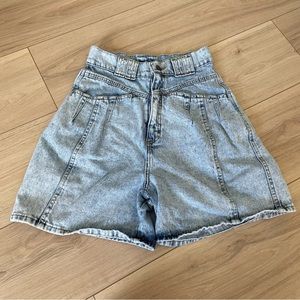 Vintage acid washed mom shorts